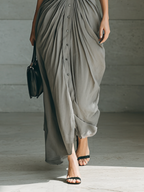 Zéphyrine | Robe Longue Plissée
