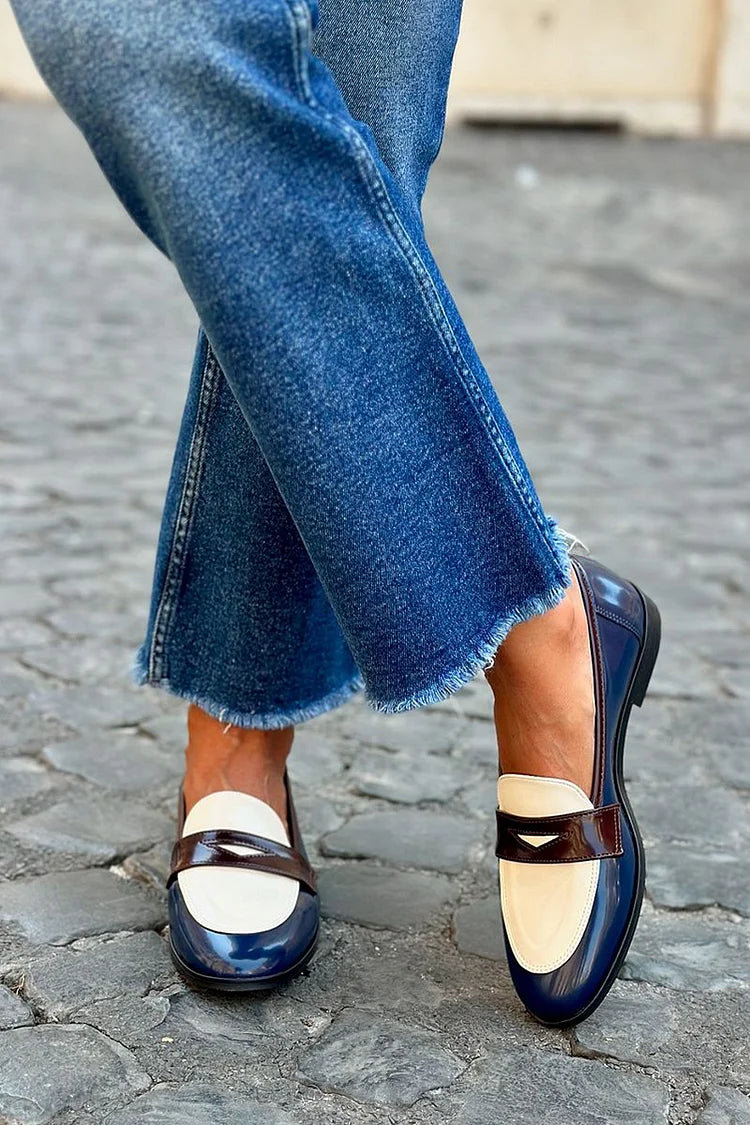 Daniela | Navy Blue Moccasins