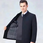 LAURENT MONACO | VESTE À COL À REVERS ET FERMETURE ÉCLAIR POUR HOMMES