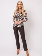 Blouse Boutonnée - Beige/Ivoire