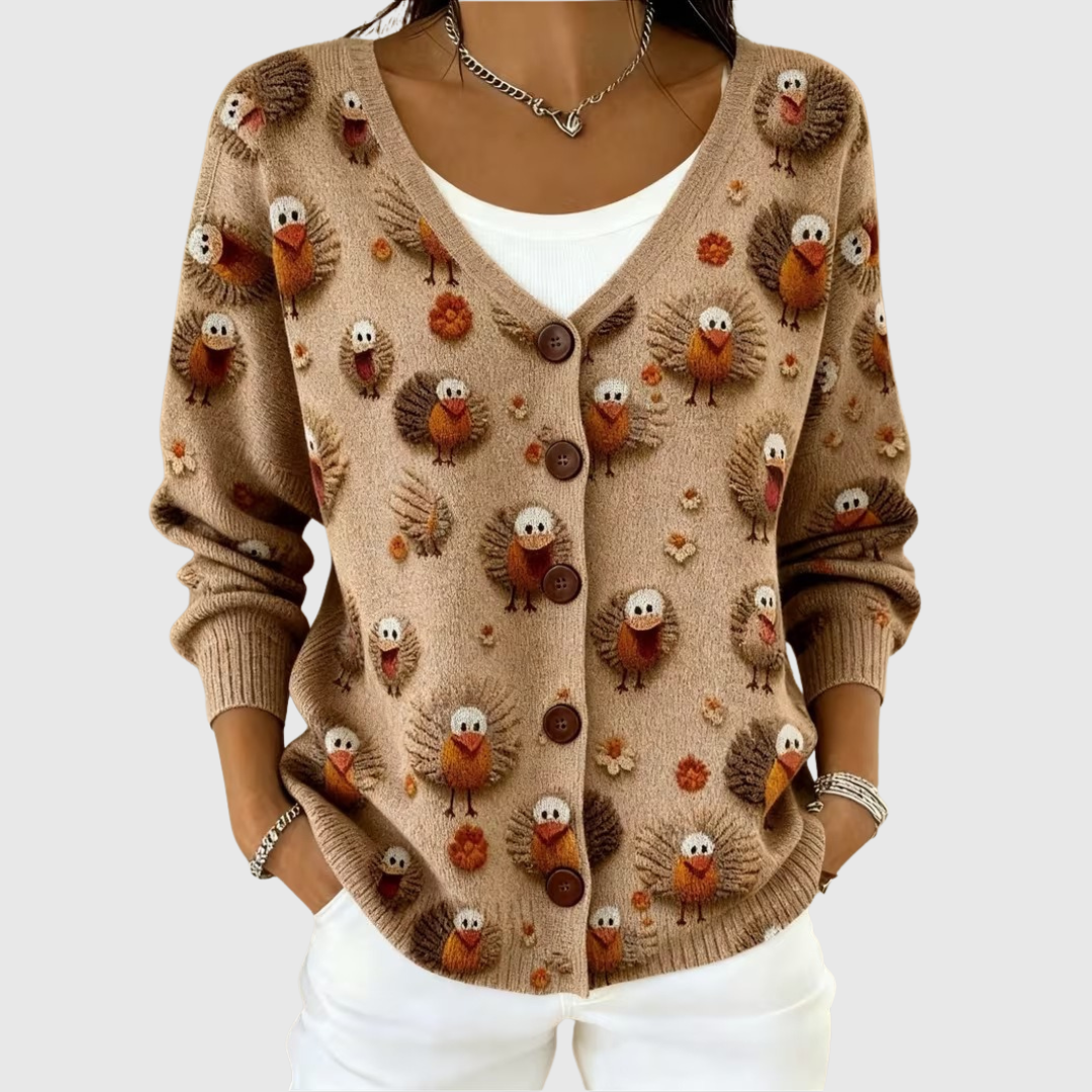 Ramona | Gilet en Maille à Boutons