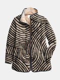 Venlora Mode| Léa Quilted Jacket with Drawn Circles