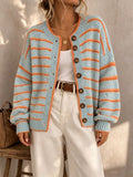 Céliane | Cardigan rayé tricot chic