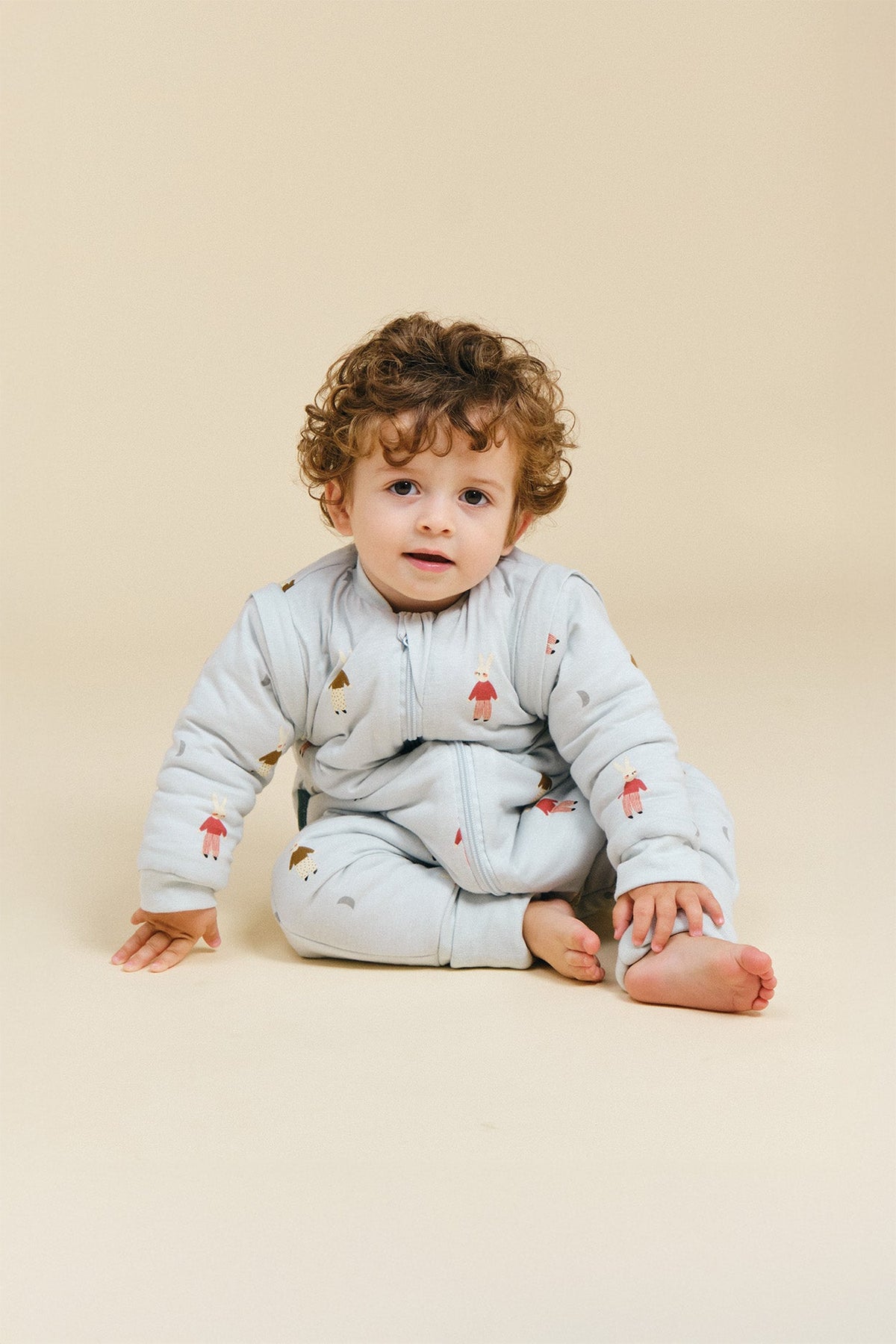 Combinaison de sommeil avec manches et chaussettes - Lapins Endormis - TOG 2.5