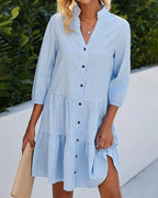 Zuri | Robe Mini Ample à Col en V