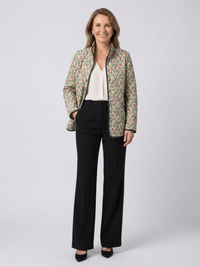 Venlora Mode| Amélie Floral Tapestry Quilted Jacket