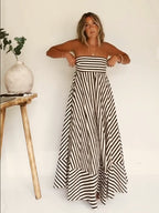 Damaris | Robe Maxi Froncée Confortable et Élégante