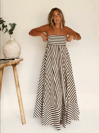 Damaris | Robe Maxi Froncée Confortable et Élégante