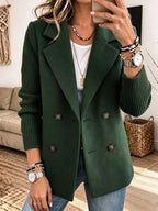 Élise™ — Gilet Blazer Élégant en Maille