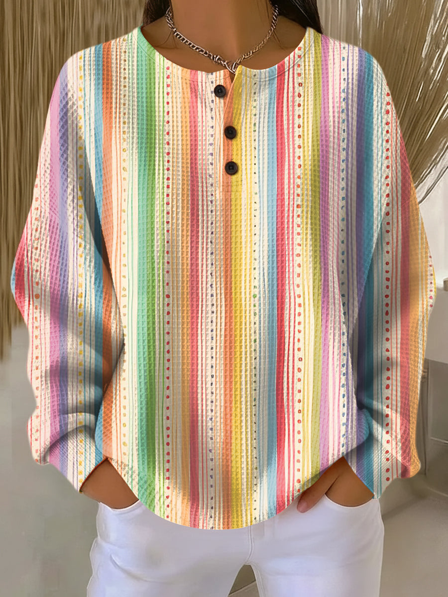 Isla | Douce Chemise à Rayures avec Boutons