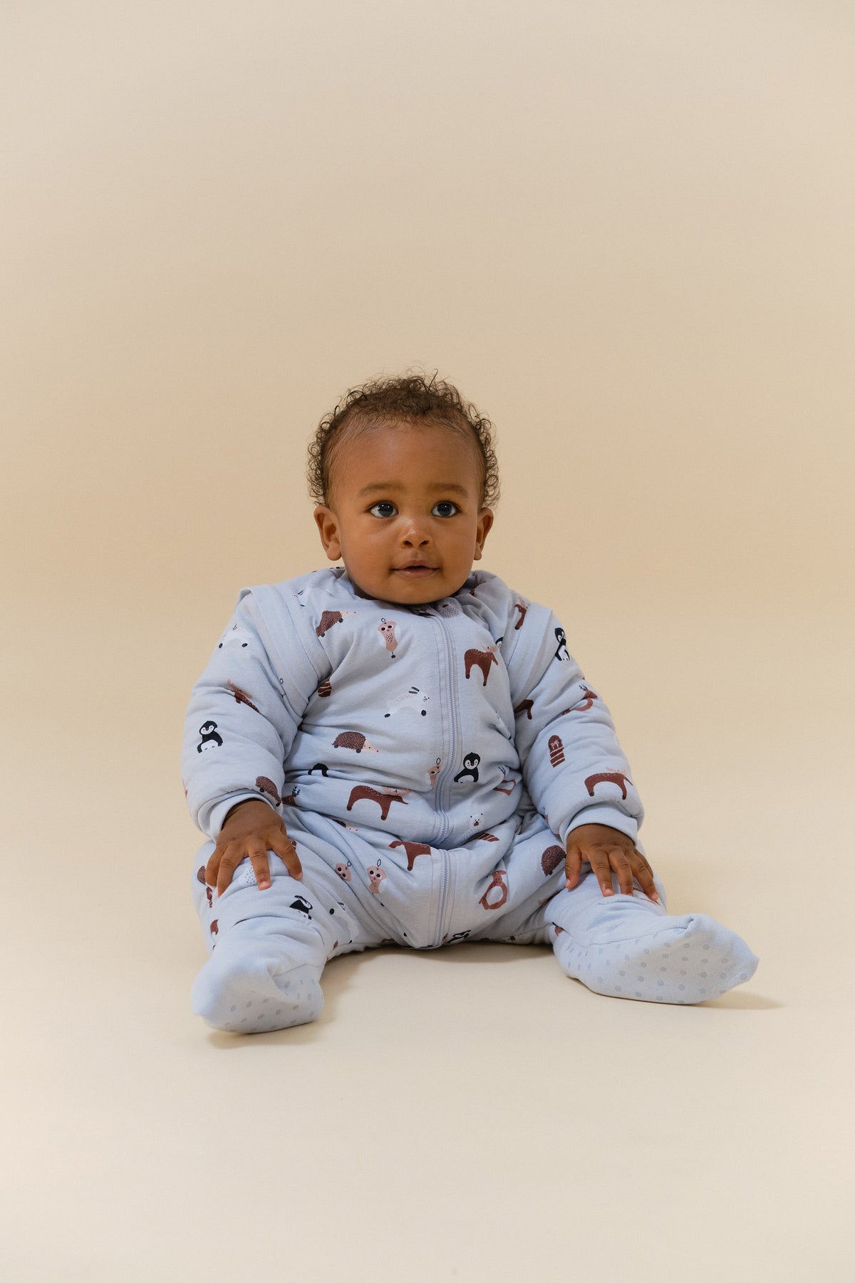 Combinaison de sommeil avec manches et chaussettes - Animaux d'hiver - TOG 2.5