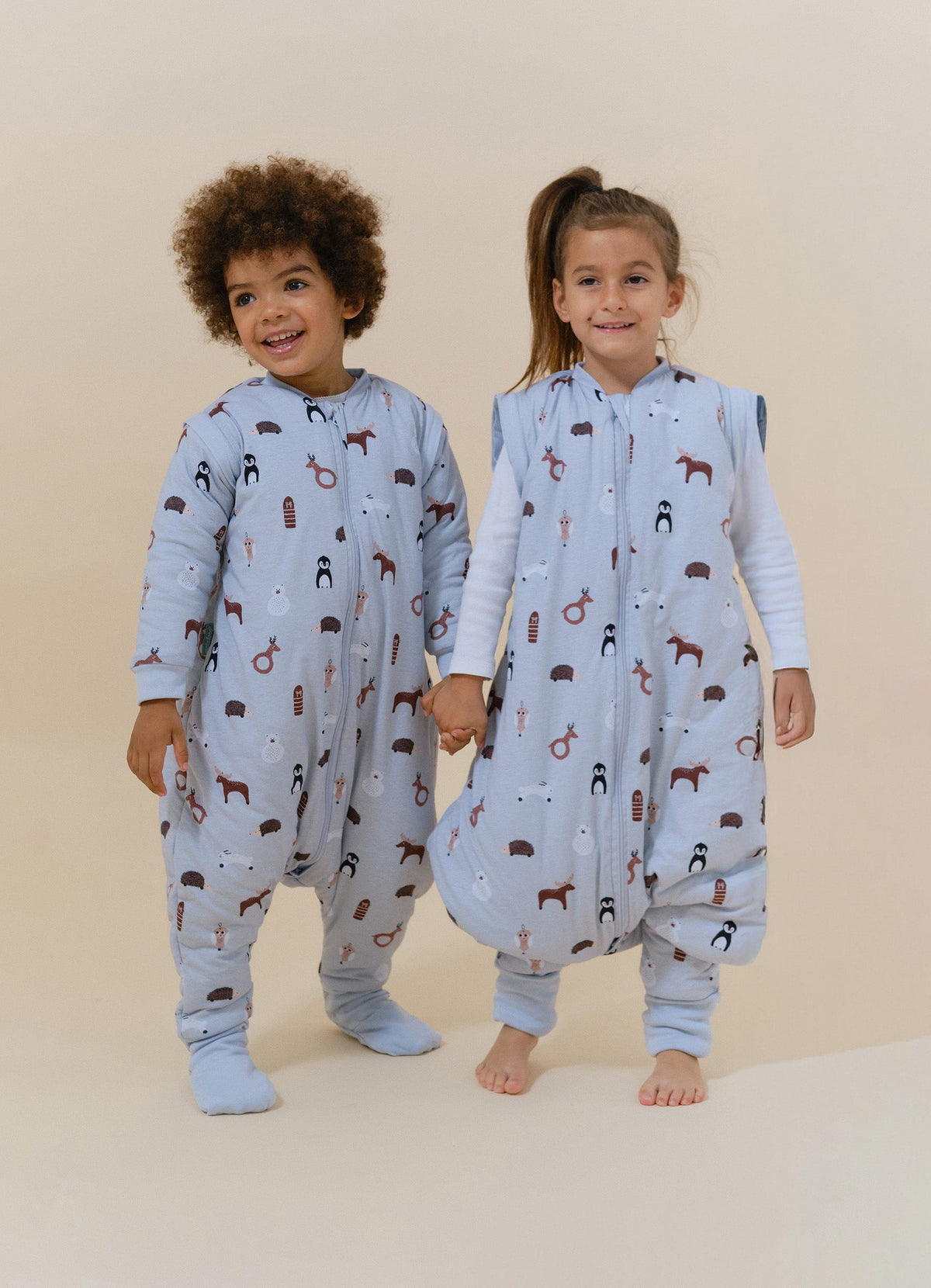 Combinaison de sommeil avec manches et chaussettes - Animaux d'hiver - TOG 2.5