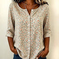 Chemisier Vintage à Motif Floral