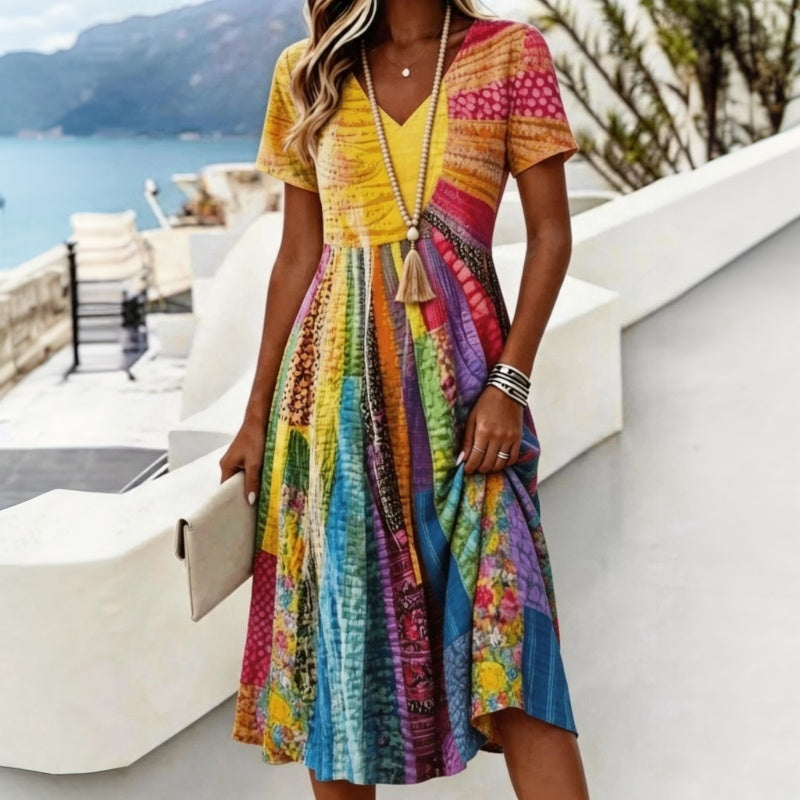 Vintage Colorful Robe