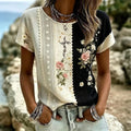 Décontracté T-Shirt avec Motif Floral