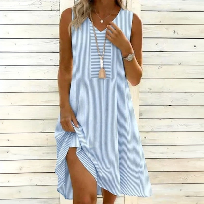 Robe Décontractée à Rayures