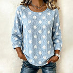 Blouse Vintage à Motif Floral