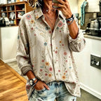 Chemisier Vintage à Motif Floral