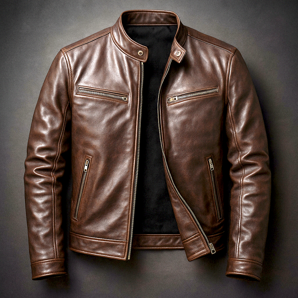 Guido | Veste en Cuir Rétro