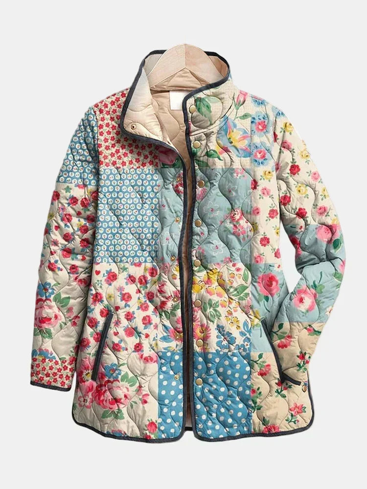 Venlora Mode | Chloé Floral Patchwork Quilted Jacket