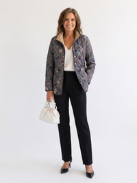Venlora Mode | Nathalie Quilted Jacket with Dried Flowers