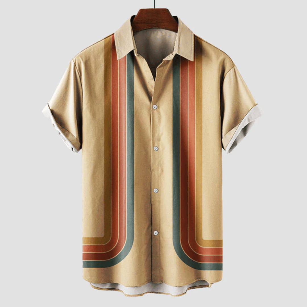 Zacharie | Chemise d'été rétro pour homme