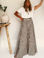 Damaris | Robe Maxi Froncée Confortable et Élégante