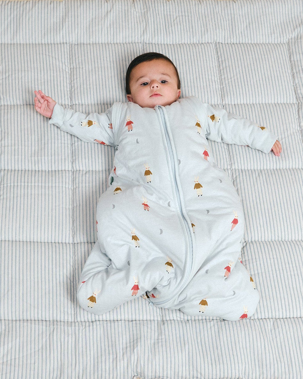 Sac de couchage pour bébé avec manches - Lapins endormis - TOG 2.5