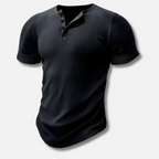 Elite | T-shirt Henley Muscle Fit pour hommes