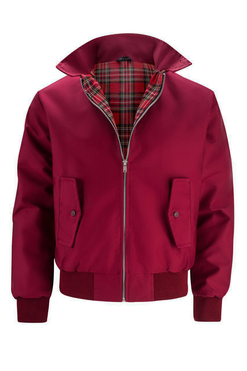 Harryson | Veste Harrington à Doublure Tartan