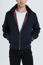 Harryson | Veste Harrington à Doublure Tartan