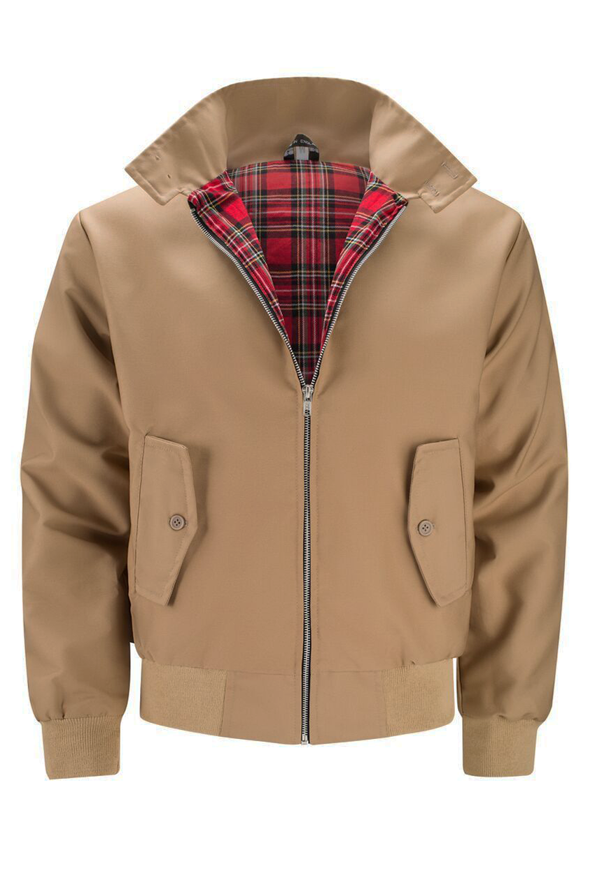 Harryson | Veste Harrington à Doublure Tartan