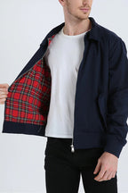 Harryson | Veste Harrington à Doublure Tartan