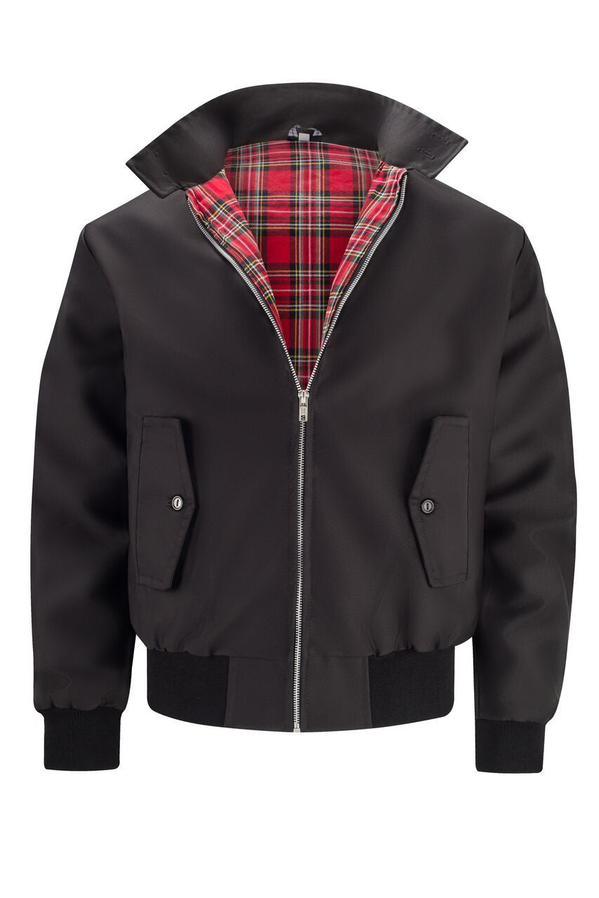 Harryson | Veste Harrington à Doublure Tartan