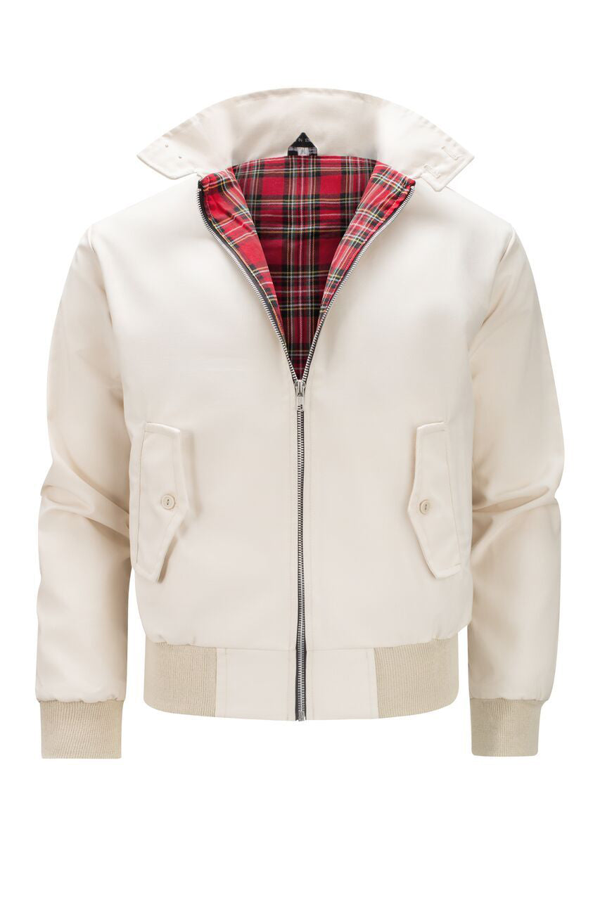 Harryson | Veste Harrington à Doublure Tartan
