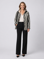 Venlora Mode | Sylvie Zebra-Print Quilted Jacket