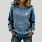 Noelle™ | Sweat-shirt à col rond en couleur bloc