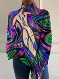 Elsa | Artistic Turtleneck Top