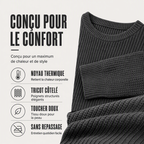 Pull à col rond et à manches longues