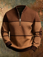 Viktor | Pull Élégant pour Hommes avec Fermeture Éclair Demi