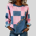 Tindelle™ | Sweatshirt Patchwork Kunst