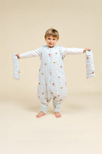 Combinaison de sommeil avec manches et chaussettes - Lapins Endormis - TOG 2.5