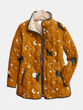 Venlora Mode| Veste Matelassée Nicole avec Motif Chats et Étoiles