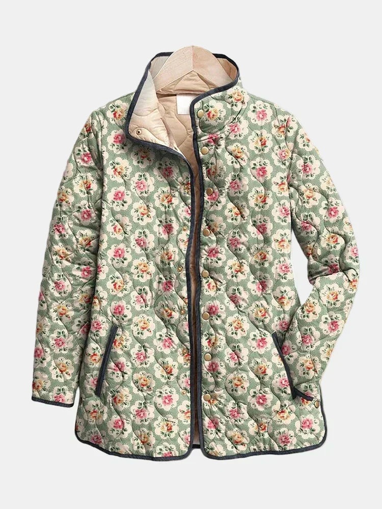 Venlora Mode| Amélie Floral Tapestry Quilted Jacket