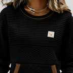 Noelle™ | Sweat-shirt à col rond en couleur bloc