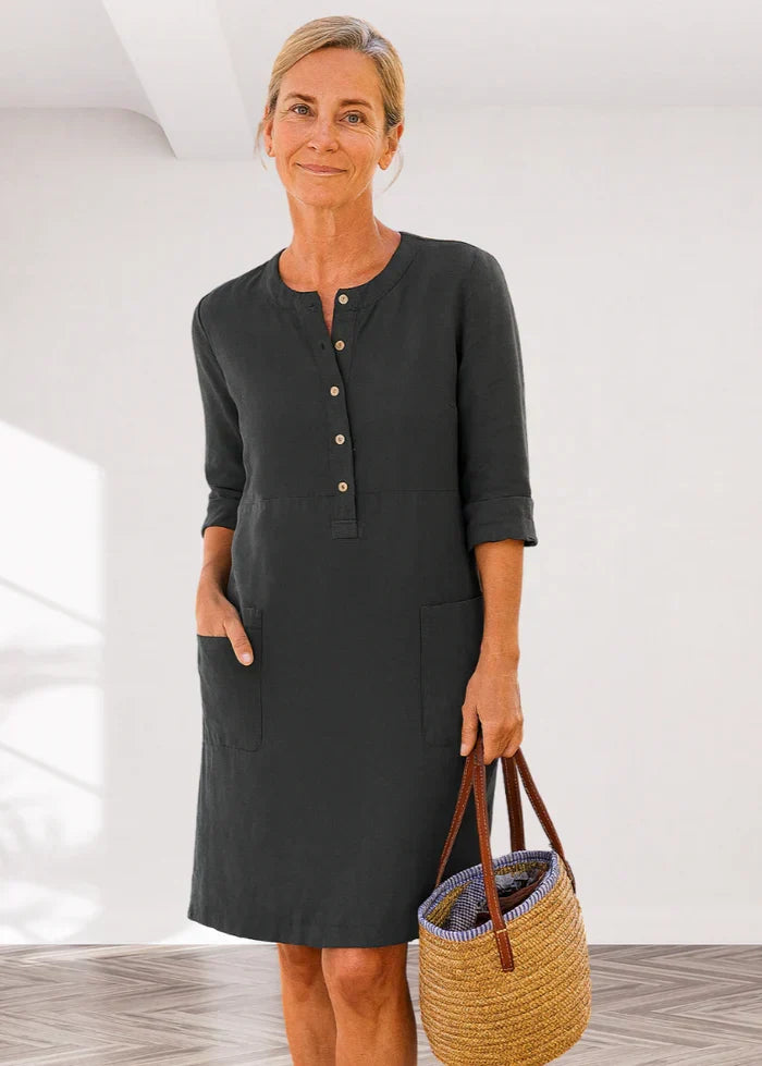Evi | Robe décontractée pour femme, à la coupe ample et au style intemporel, idéale au quotidien