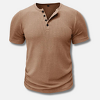 Elite | T-shirt Henley Muscle Fit pour hommes