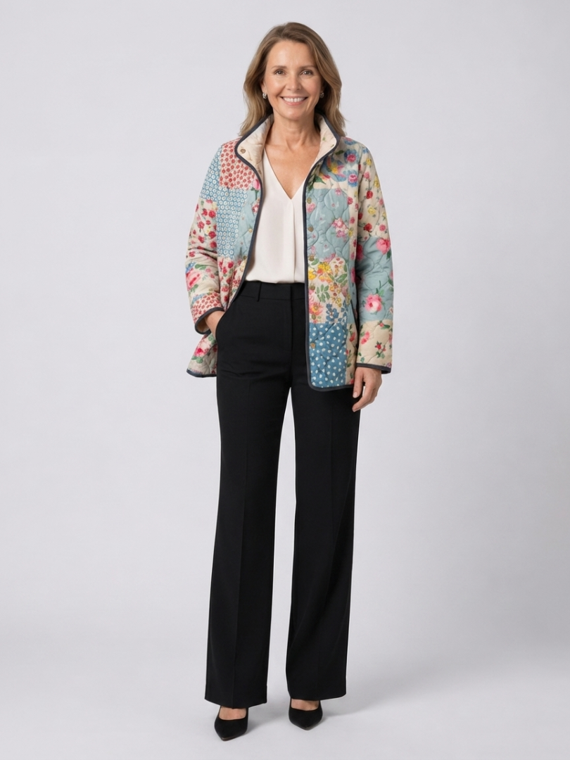 Venlora Mode | Chloé Floral Patchwork Quilted Jacket