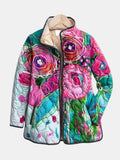 Venlora Mode | Lucie Floral Watercolor Quilted Jacket