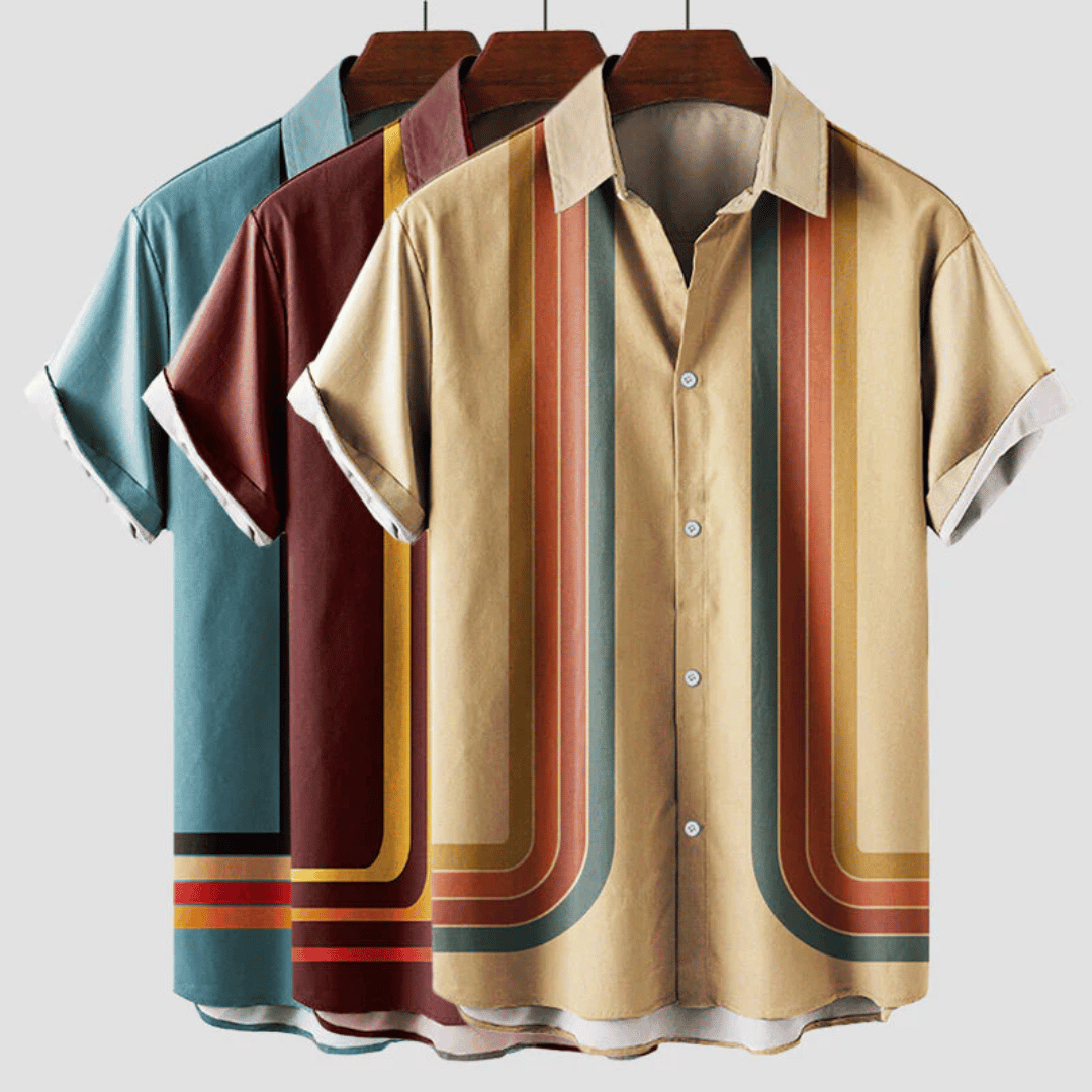 Zacharie | Chemise d'été rétro pour homme